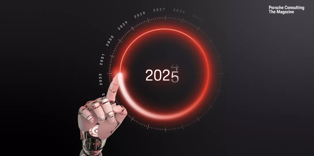 Targeted use and concrete benefits of AI for corporate success will be the focus in 2025, says the Porsche Consulting management consultancy. 
