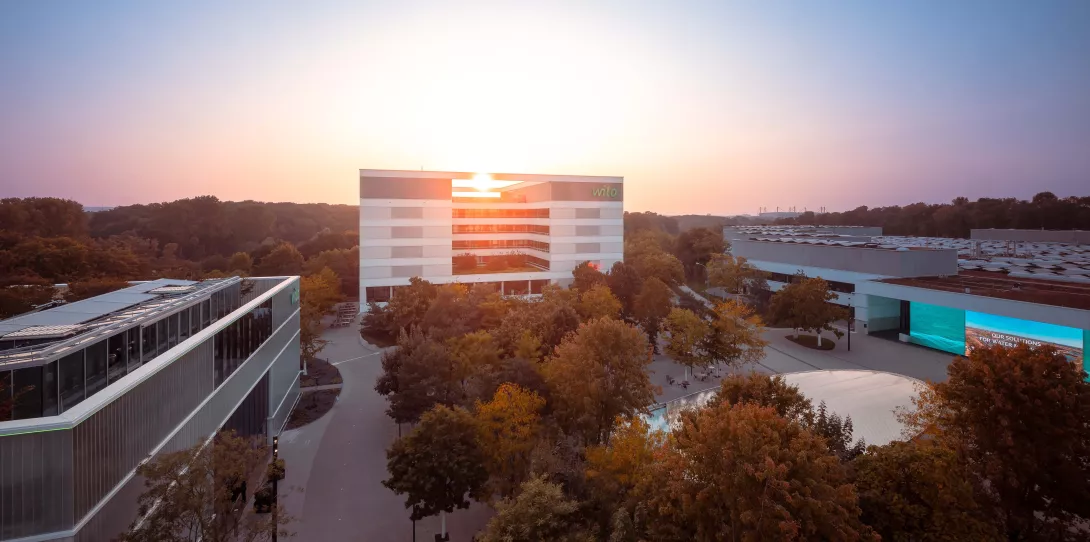 wilopark at sunset outside view architecture