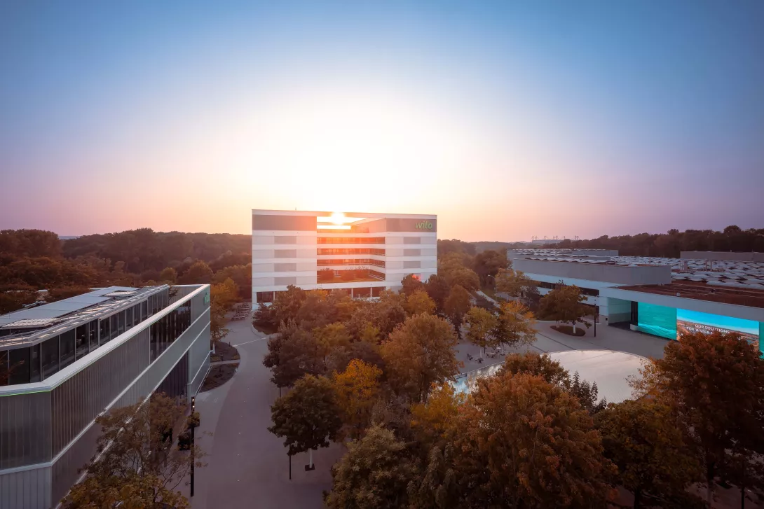 wilopark at sunset outside view architecture
