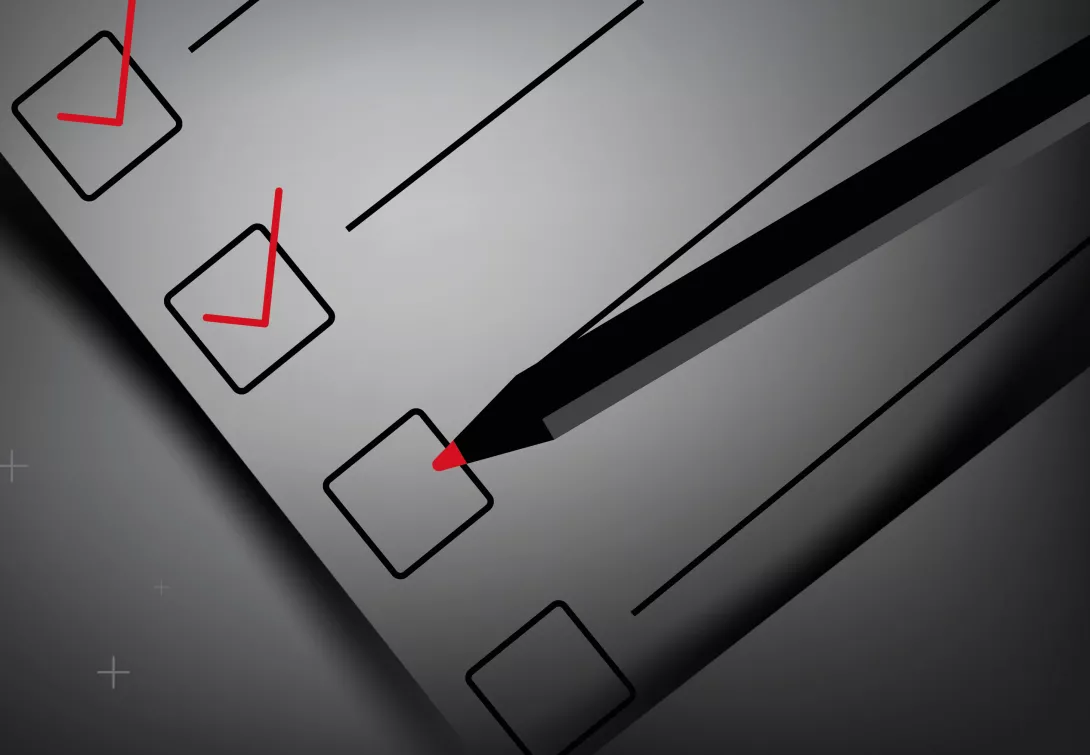 Task list with already done tasks and a pen