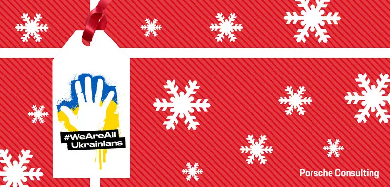 Geschenkverpackung mit Ukrainische Flagge 