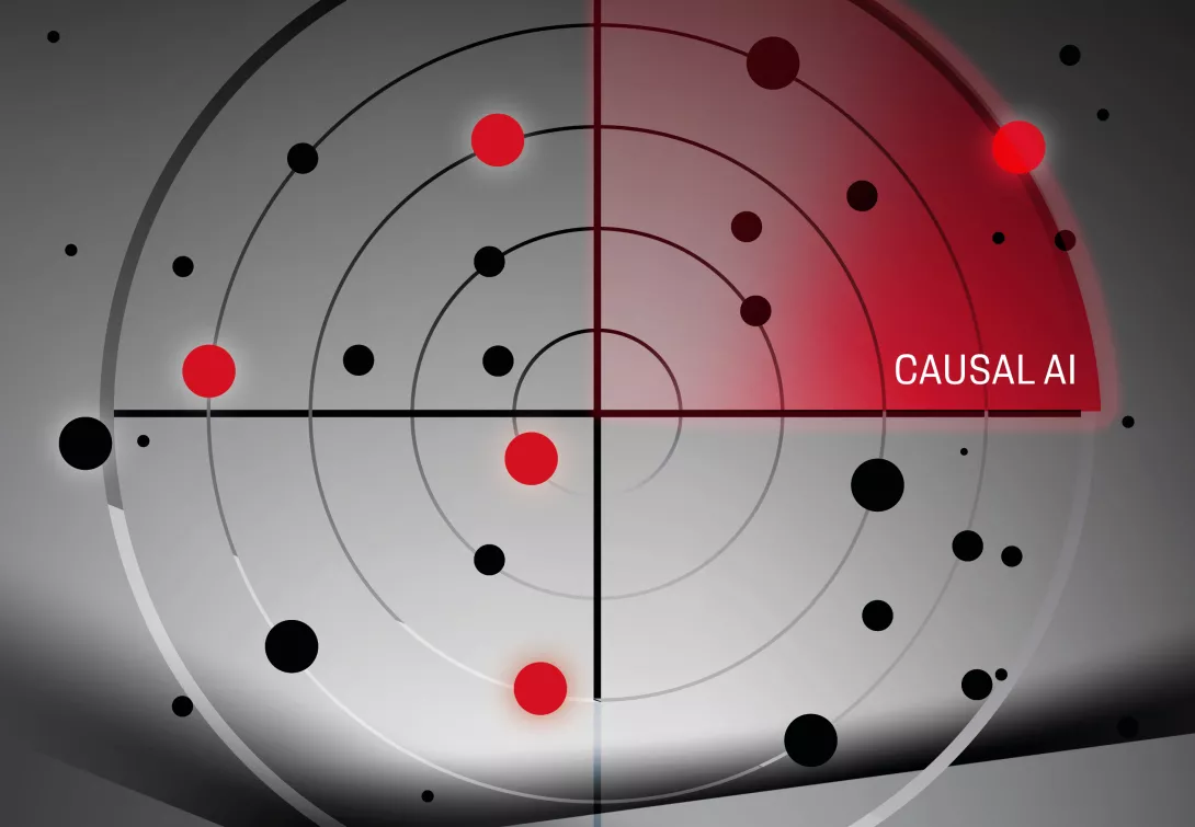 radar with dots scanning causal ai porsche consulting impulse takeoff with ai