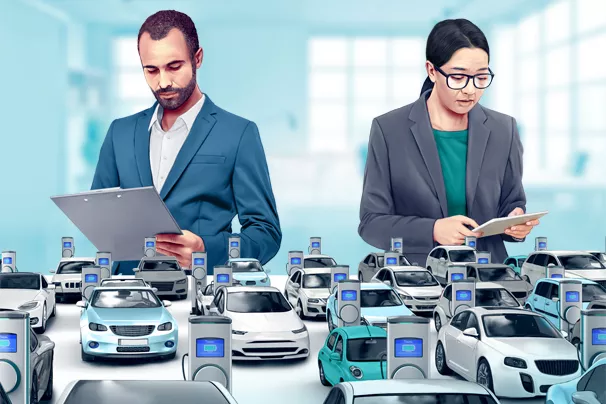 Wohin mit den jungen gebrauchten Elektrofahrzeugen? Im Flottengeschäft mit Firmenwagen, Mietfahrzeugen und Carsharing stockt der Weiterverkauf. Preisverfall reduziert die Margen.