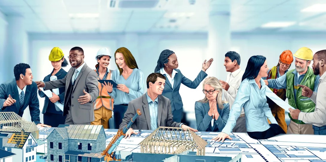 Complex and complicated: All the participants in construction projects should ideally work closely together right from the start. Industrialized production can lower interface losses, save time, and increase quality.