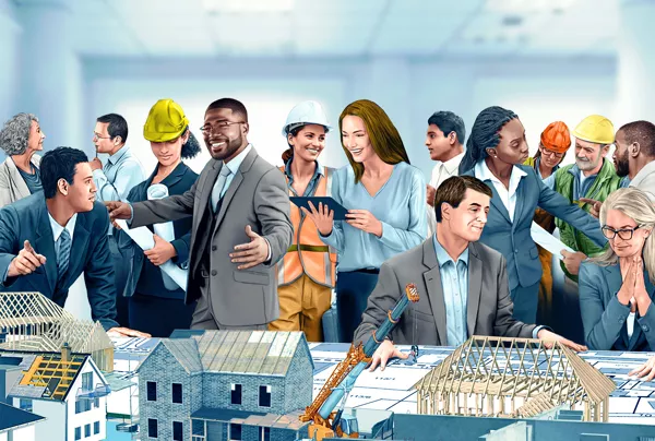 Complex and complicated: All the participants in construction projects should ideally work closely together right from the start. Industrialized production can lower interface losses, save time, and increase quality.