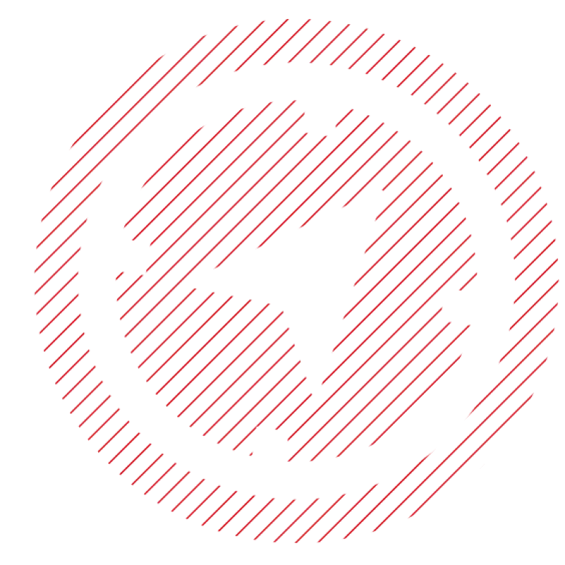 Schraffierter, roter Kompass auf weißem Hintergrund